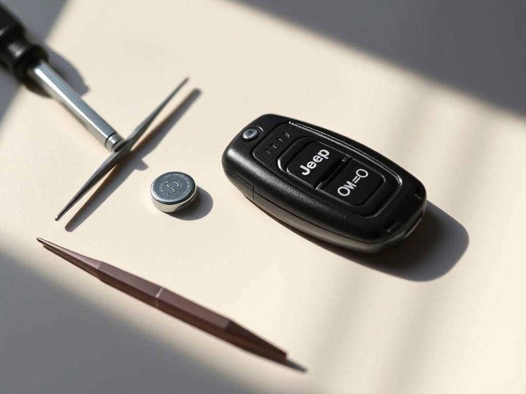 how to replace jeep key fob battery