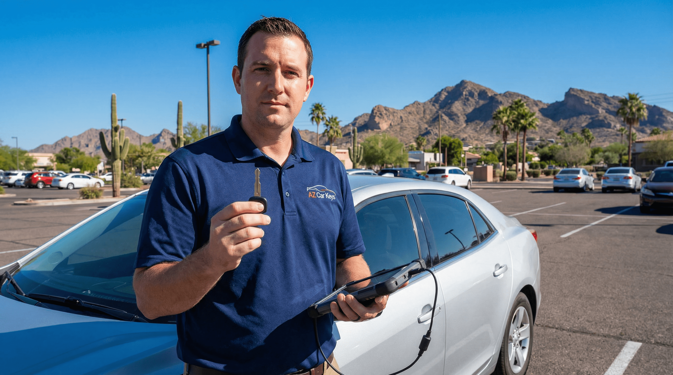 Car key replacement service in Mesa, AZ — AZ Car Keys technician